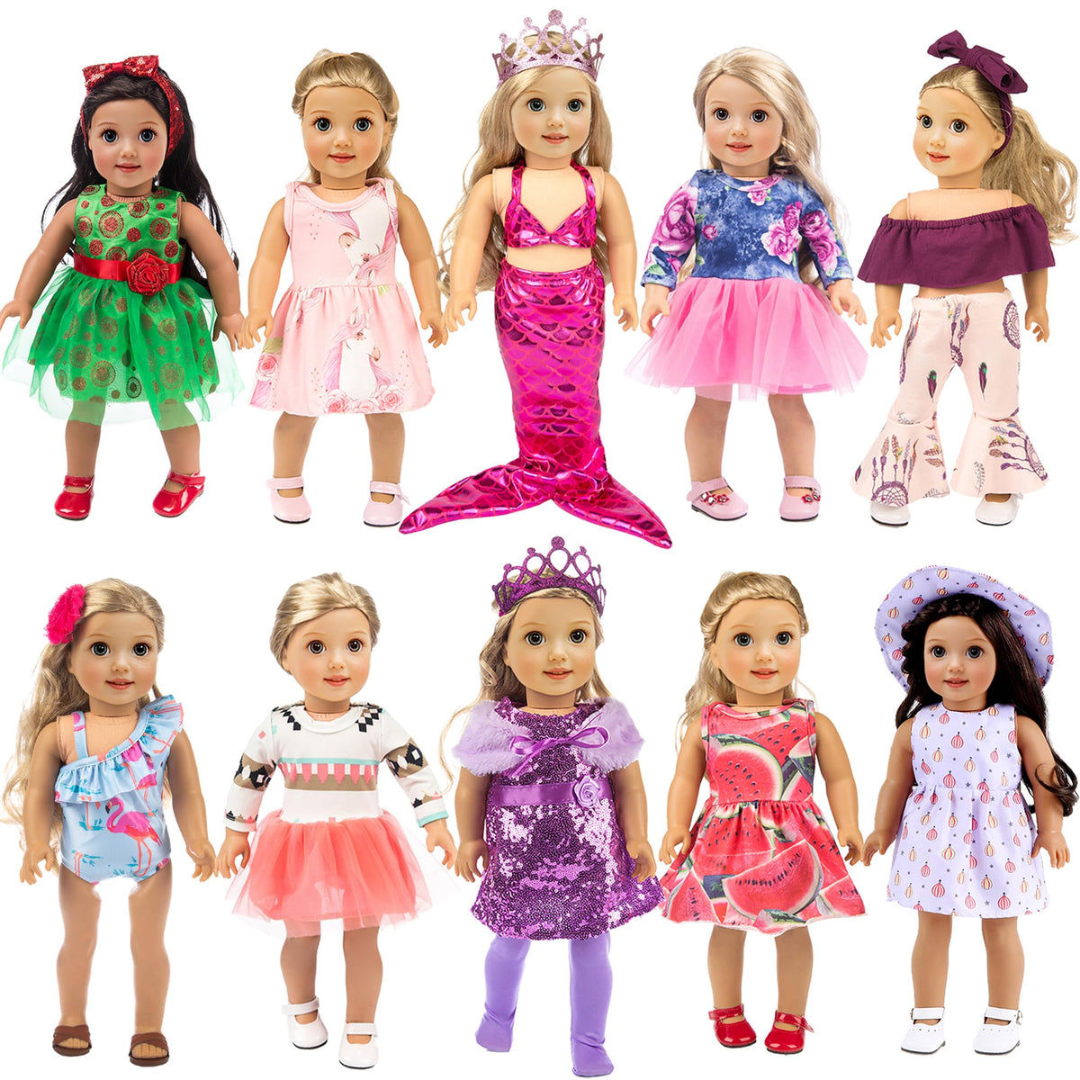 ebuddy 18 inch doll clothes ensemble outfit for imaginative storytelling and play
