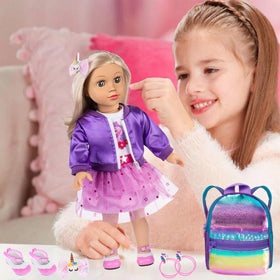 ebuddy 18-inch rainbow sequin backpack for bright adventures
