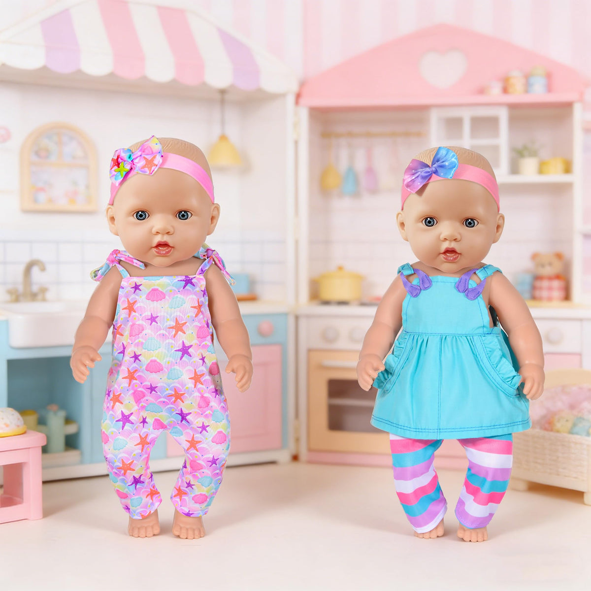 ebuddy matching headbands complement outfits for coordinated doll looks