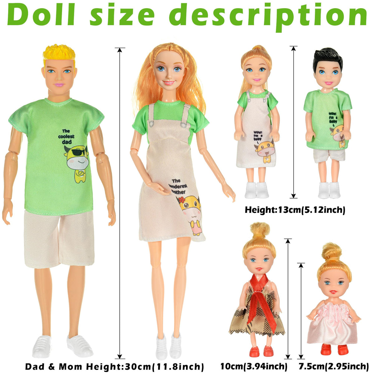ebuddy family dolls playset figures for daughters and son support creative stories
