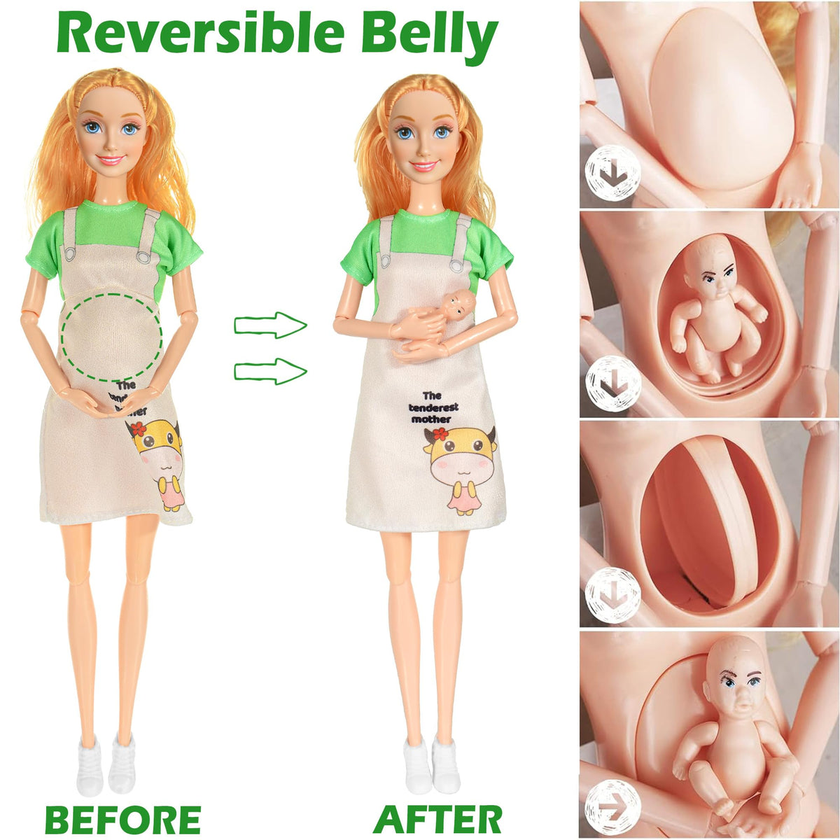 ebuddy family dolls playset swing for gentle movement during playtime