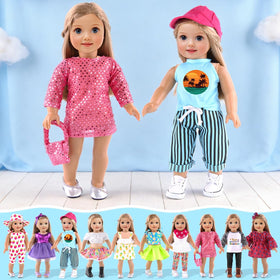 ebuddy fashion sets for 18 inch dolls, supports imaginative storytelling.