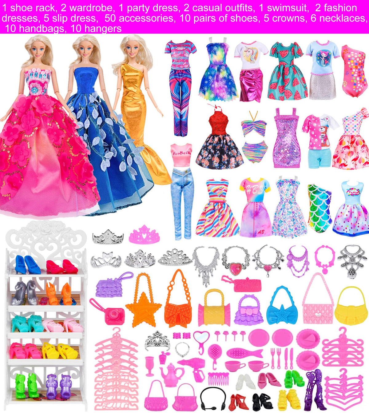 ebuddy shoe rack and hangers for quick outfit changes and organization.