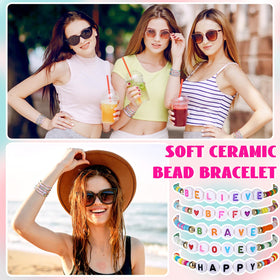 Ecation elastic adjustable bracelets provide comfortable fit for most wrists.
