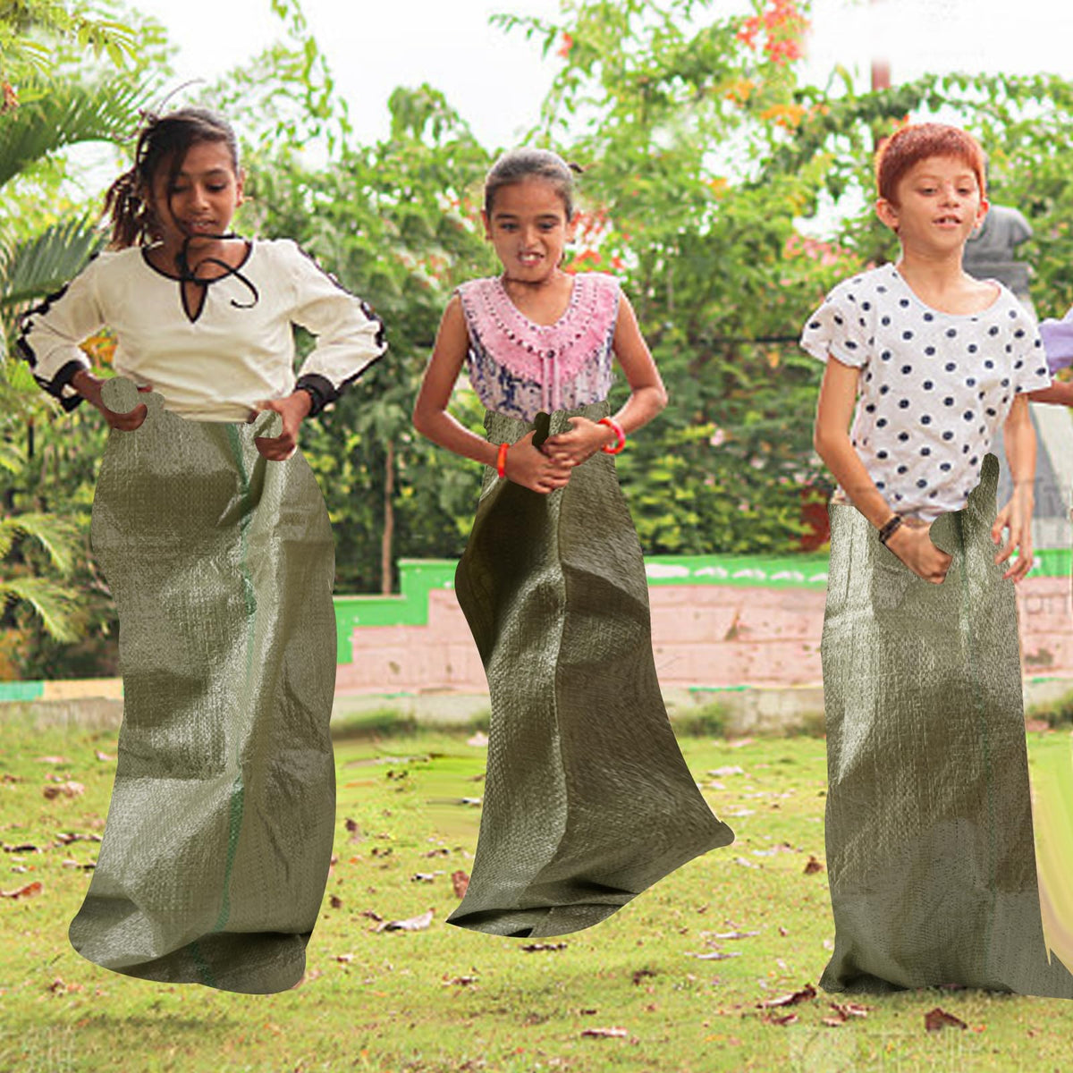 ECcandiedhaws potato sack race bags, outdoor carnival-ready for events.