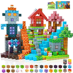 EchoPlan 150PCS magnetic blocks for vibrant STEM assembly play.