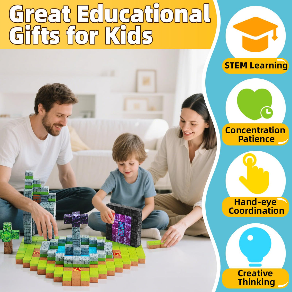 EchoPlan ABS material with rounded edges offers safer handling for kids.