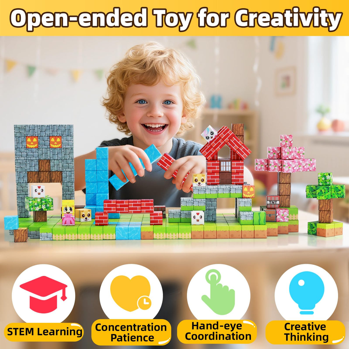 EchoPlan vibrant color blocks with patterns for visual learning
