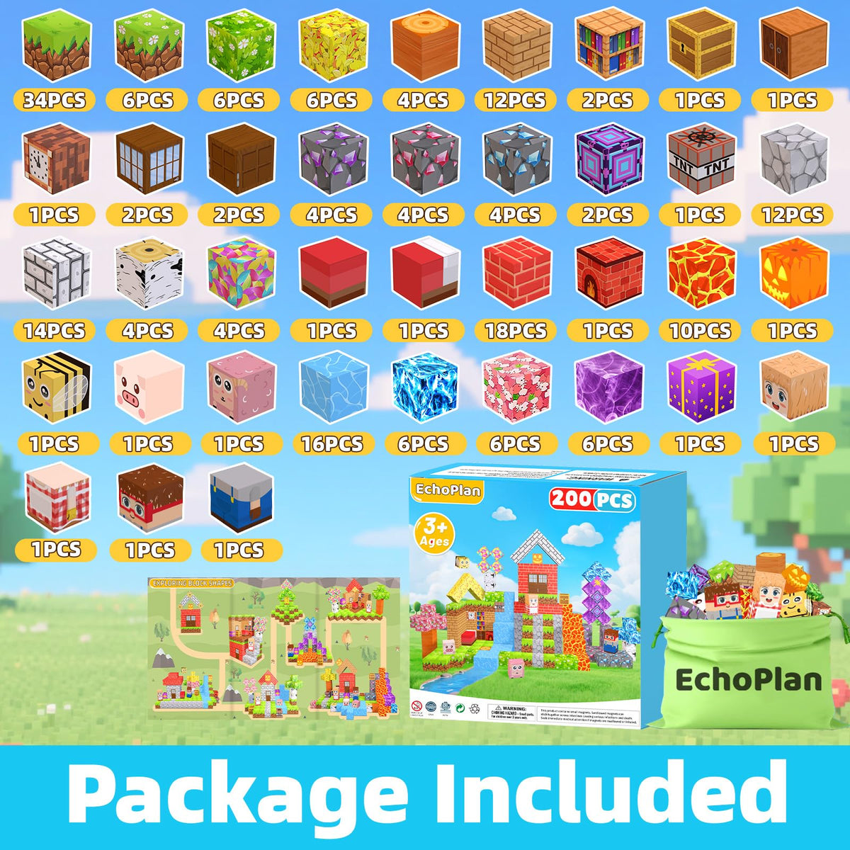 EchoPlan upgraded 1-inch cubes enable more detailed and larger builds.
