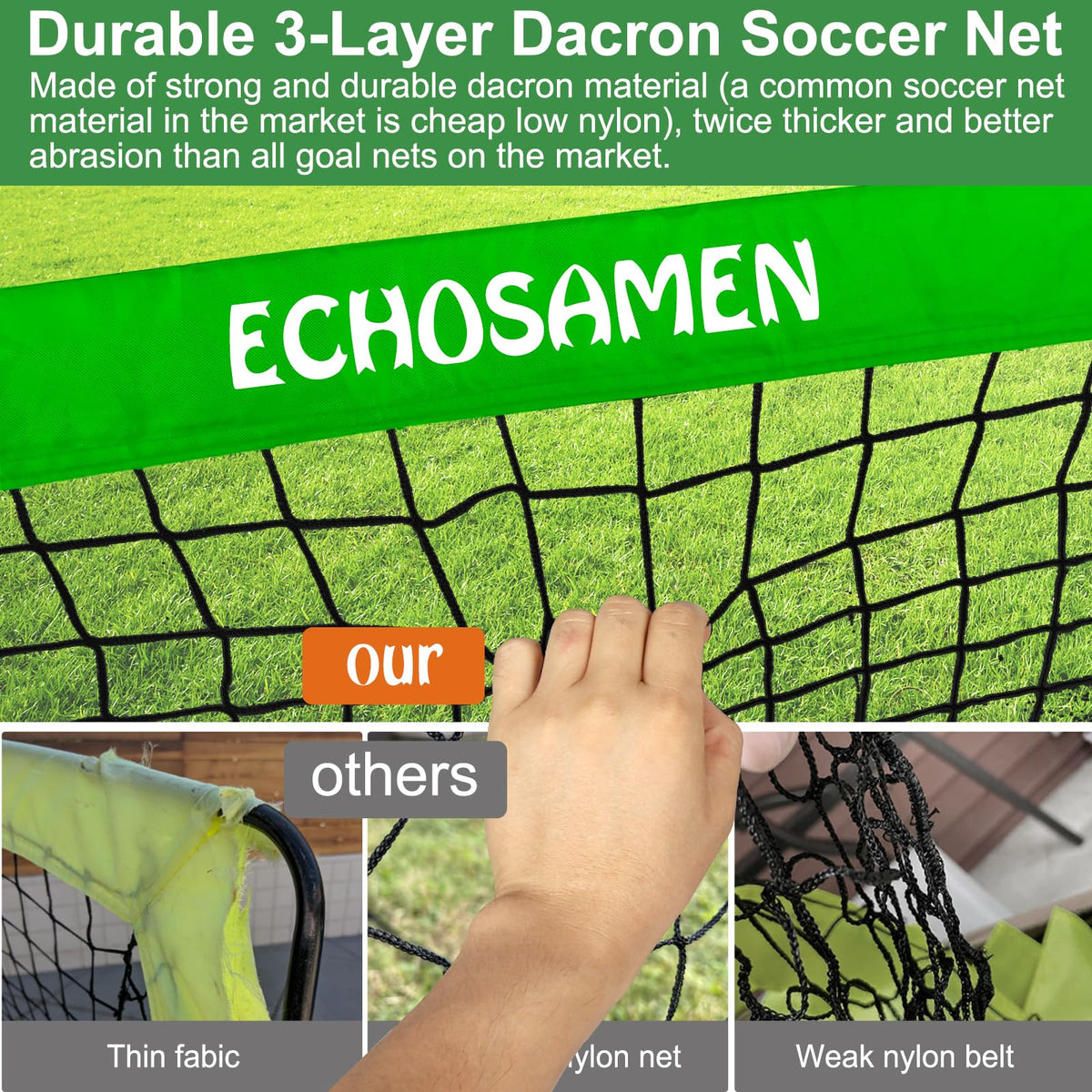 ECHOSAMEN agility ladder aids quick footwork during practice sessions
