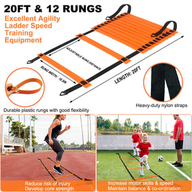 ECHOSAMEN all-weather durable construction supports years of backyard training