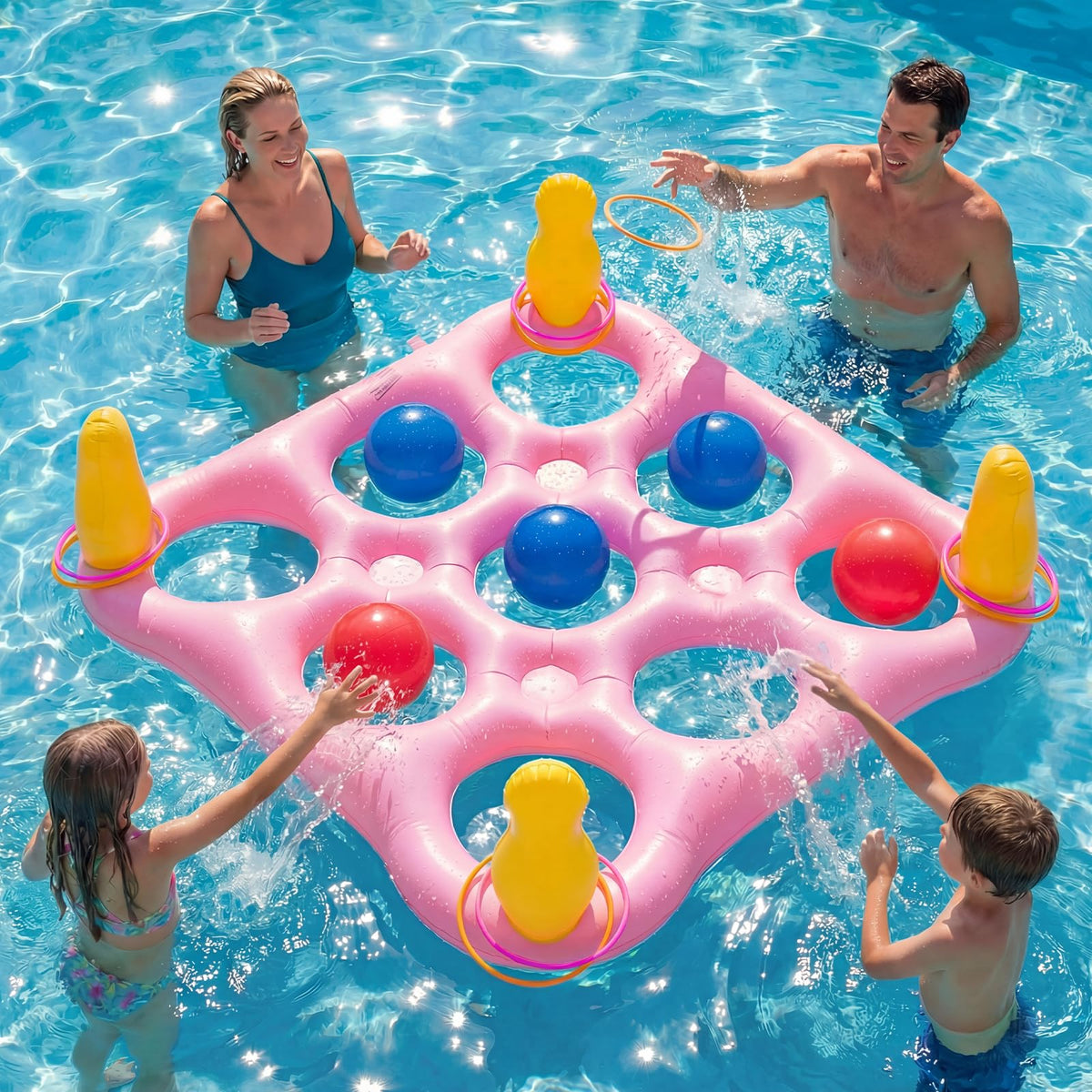 ECHTPower Tic-Tac-Toe pool board for family-friendly competition.