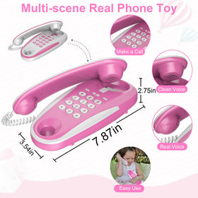 ECLENYES play phone showing 23 ft line enabling distant conversations.