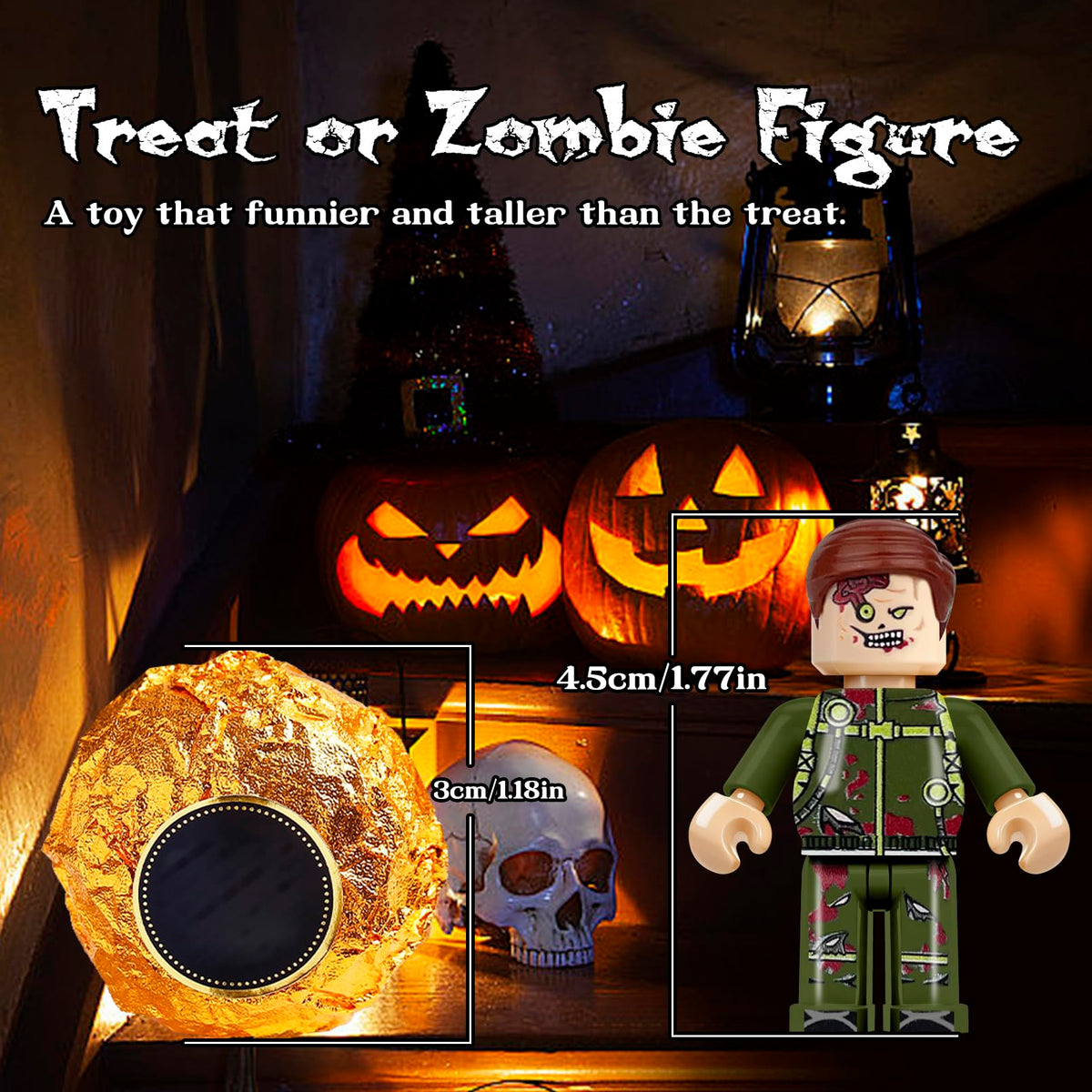 econoLED zombie doctor figure detail highlights vivid printing for display