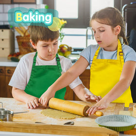 Ecoofor kids apron party setup for birthdays and cooking playdates