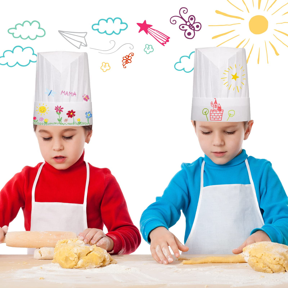 Ecoofor hats 27x23 cm size demonstrates comfortable fit for kids.