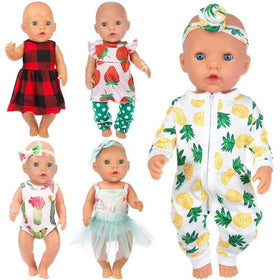 Ecore Fun 5 sets doll clothes 43cm dolls inspire imaginative play.