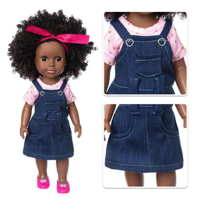 Ecore Fun black doll backpack accessory for on-the-go pretend play