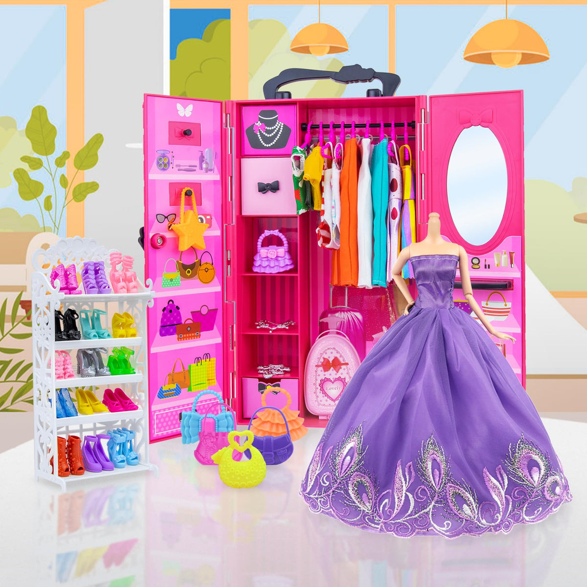 Ecore Fun casual doll clothes set ready-to-wear colorful outfits
