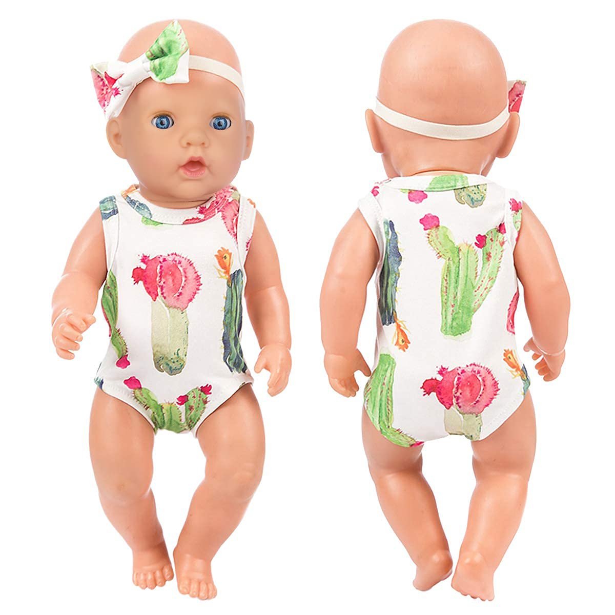 Ecore Fun outfits sized 14-18 inch dolls for easy dressing.