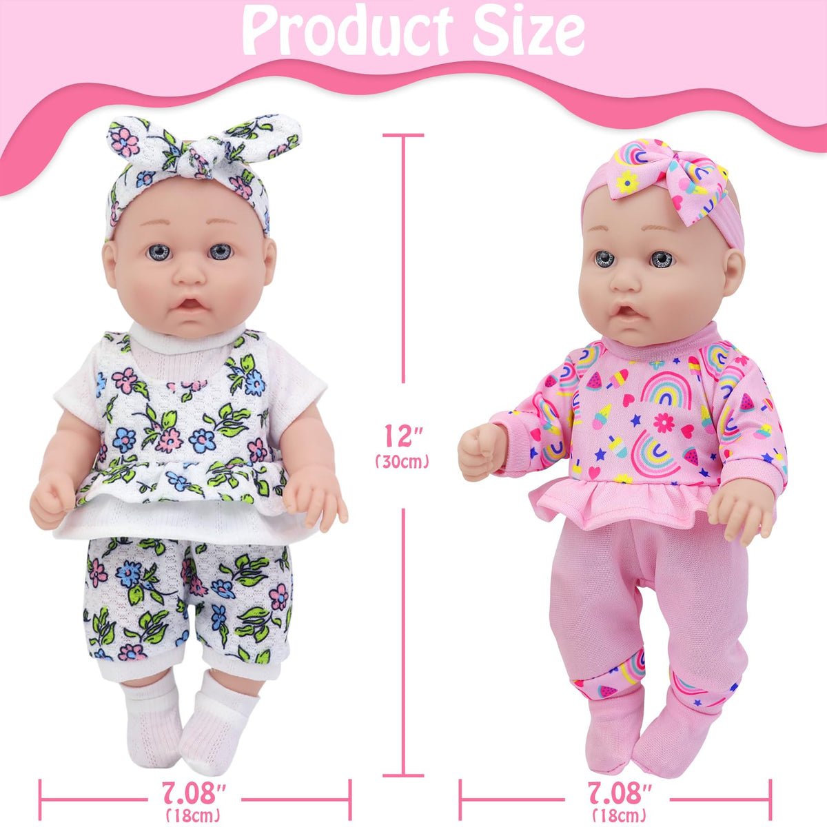 Doll headbands from Ecore Fun add cute style options.