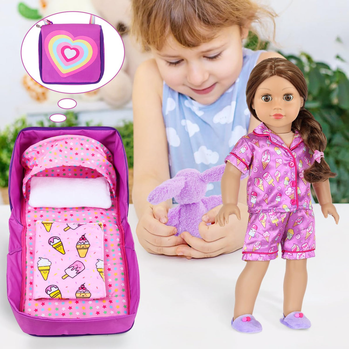 Ecore Fun toy rabbit companion for cuddly storytelling during play