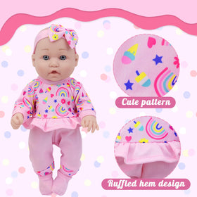 Tableware set for Ecore Fun doll supports feeding roleplay.