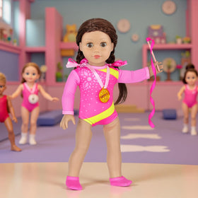 Ecore Fun 18-inch doll gymnastics mat for imaginative practice