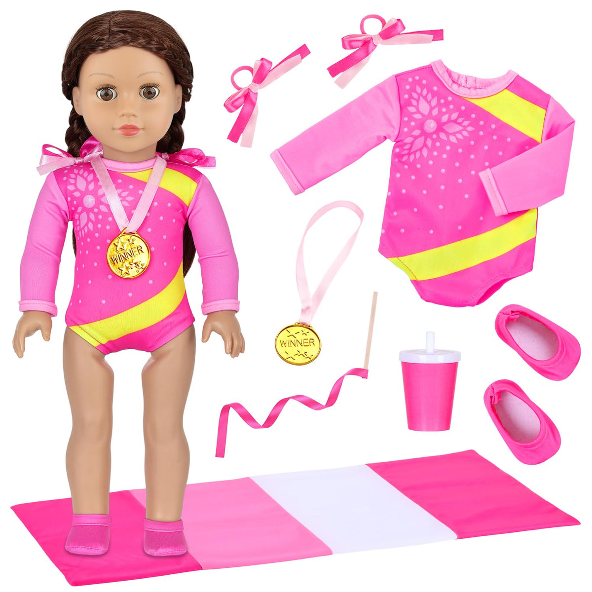 Ecore Fun 18-inch doll Velcro fasteners enable quick outfit changes