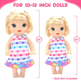 ECORELF Alive eight dresses enable endless mix-and-match fashion for dolls.