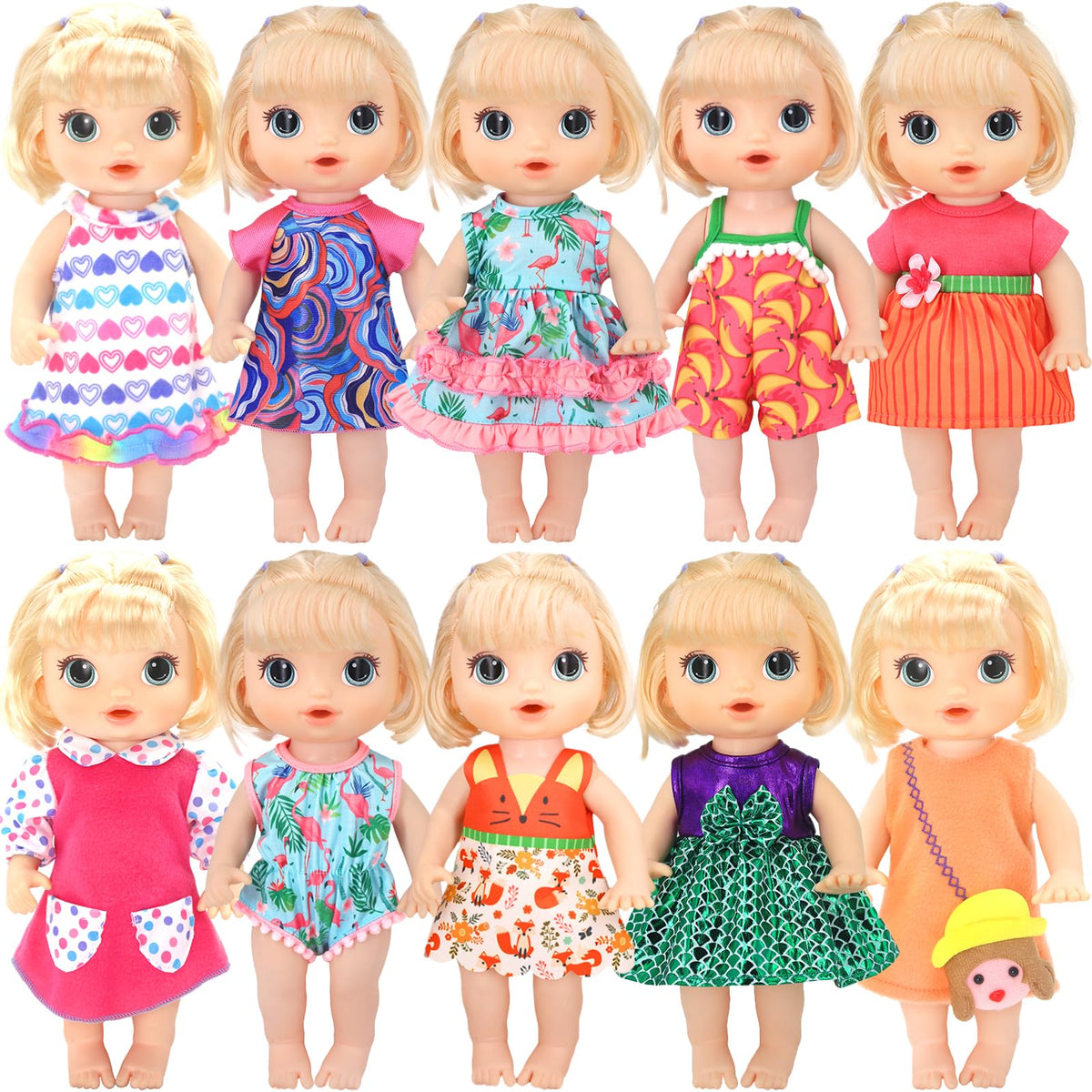 ECORELF Alive doll onesies offer soft comfort and easy dressing for quick play.