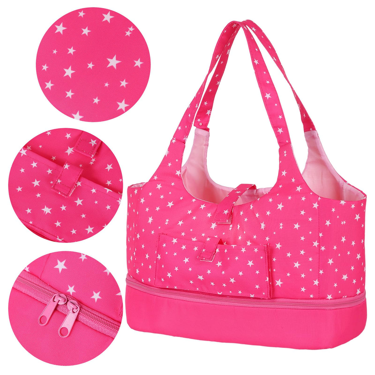 ECORELF Doll Bib for tidy mealtimes during pretend play sessions.