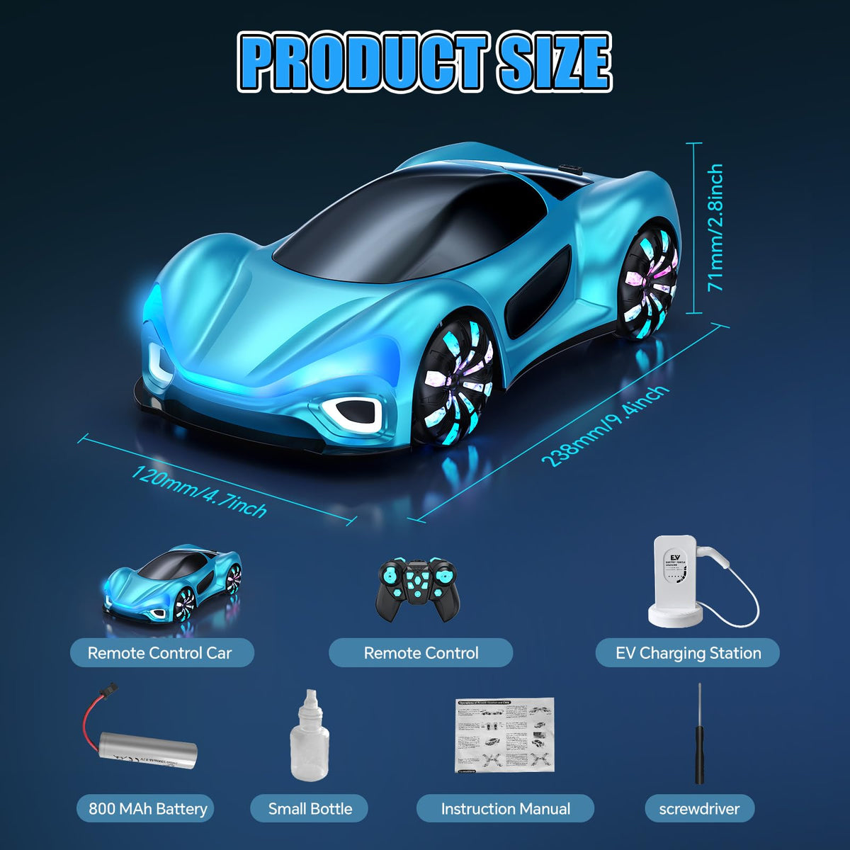 ECOSAT-QIU RC car USB charging station with Type C port