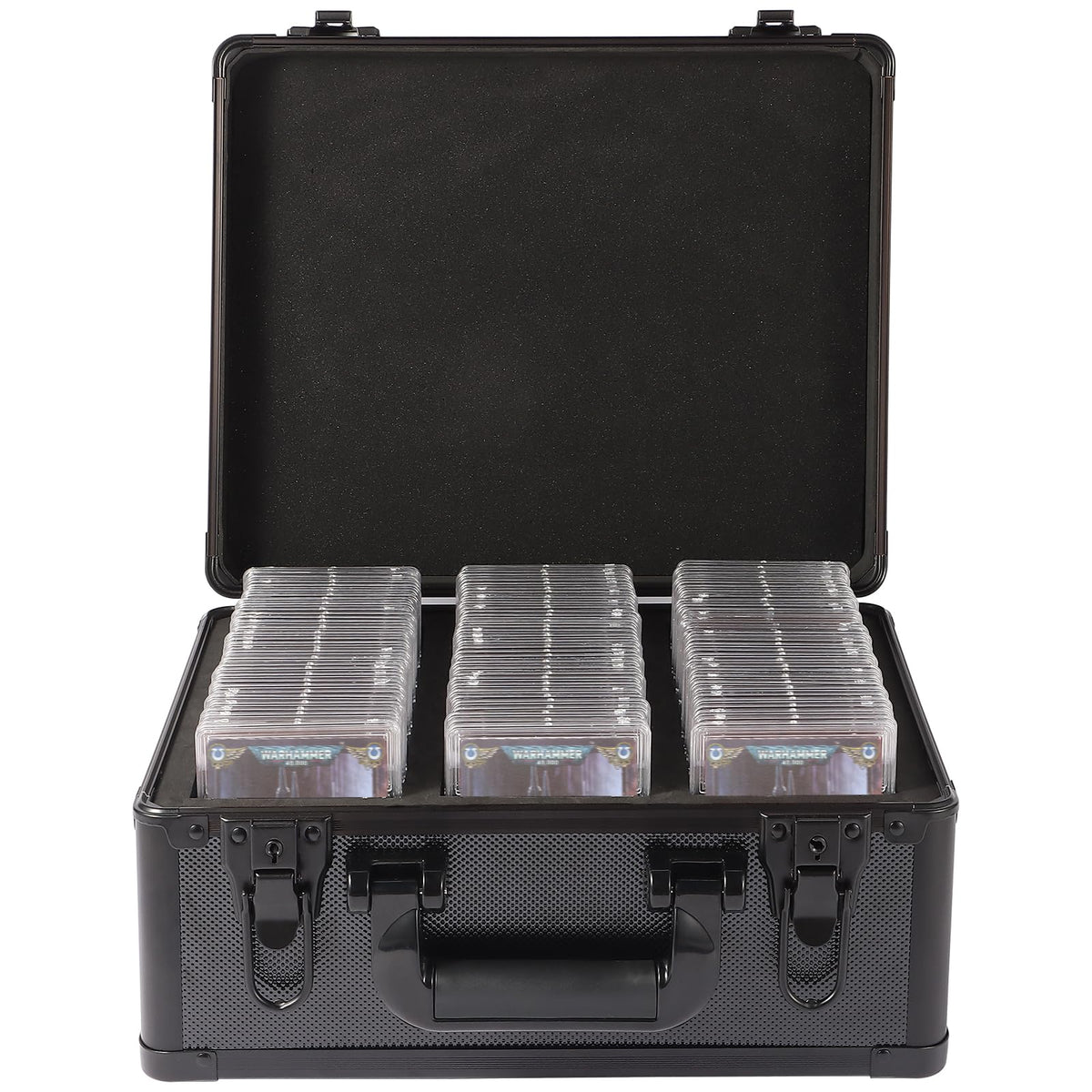 EcoVibe Graded Card Case with aluminum shell for durable slab protection.