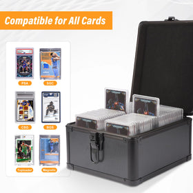 EcoVibe Graded Card Case dividers organize slabs and cards for quick access