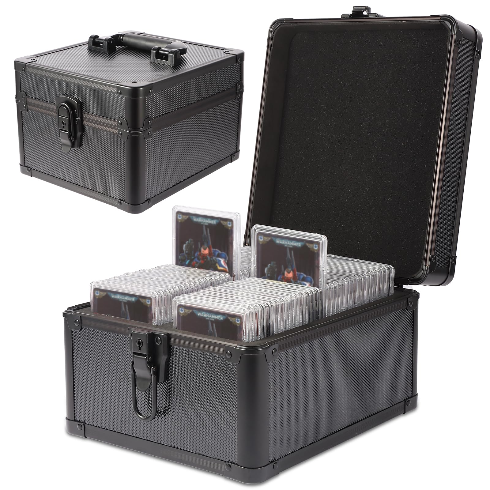 EcoVibe Graded Card Case - Aluminum Alloy Trading Card Storage Box wit ...