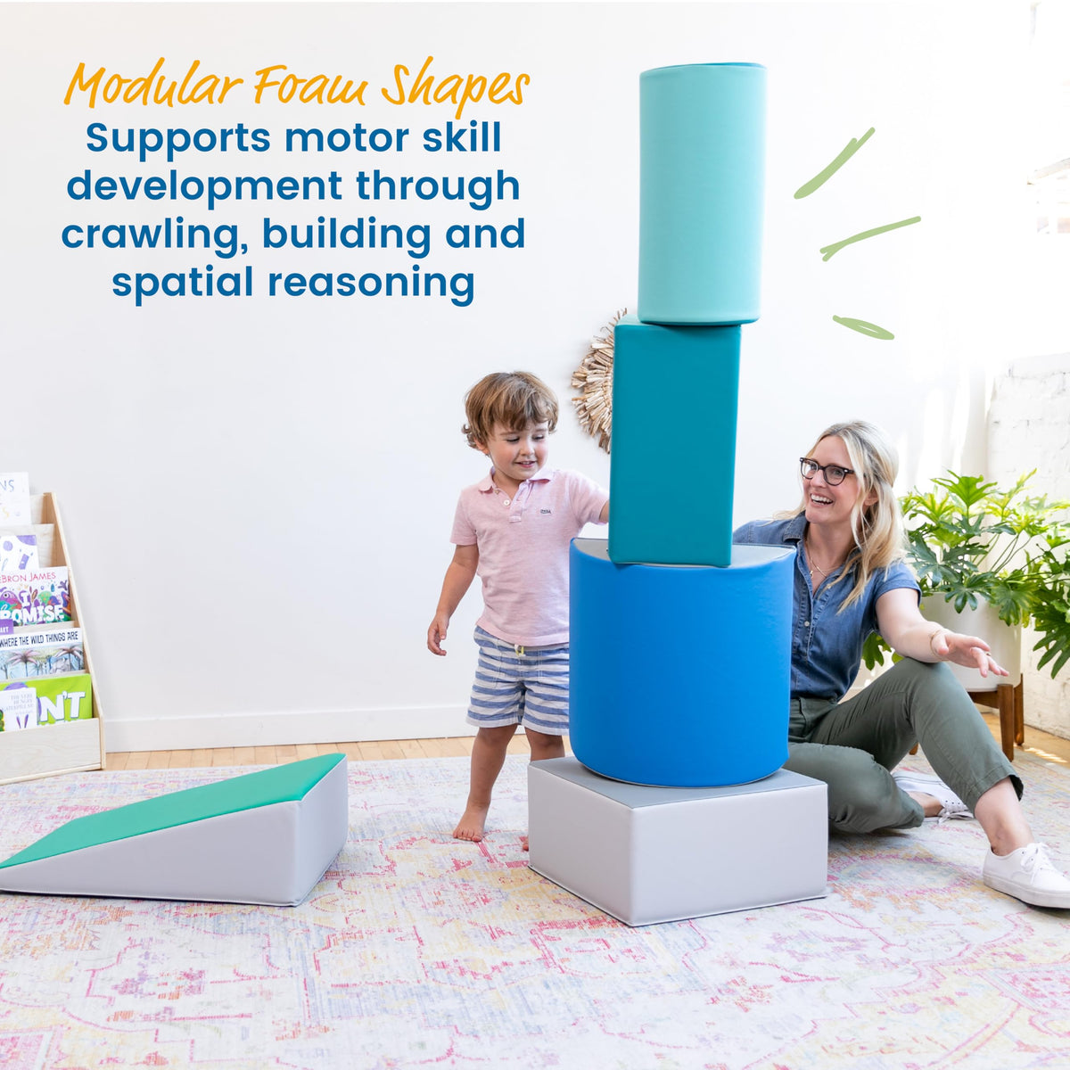 SoftZone half-moon block for stacking and design play