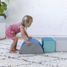 Classroom-ready SoftZone foam blocks in an indoor space