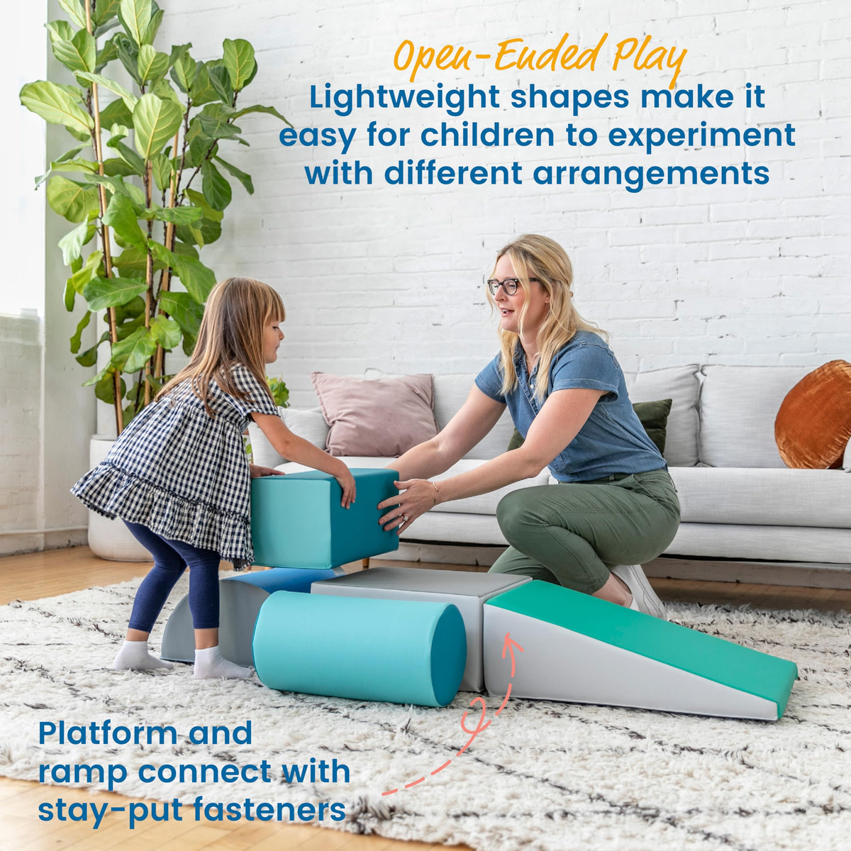 SoftZone rectangle block enabling modular layouts and balance work