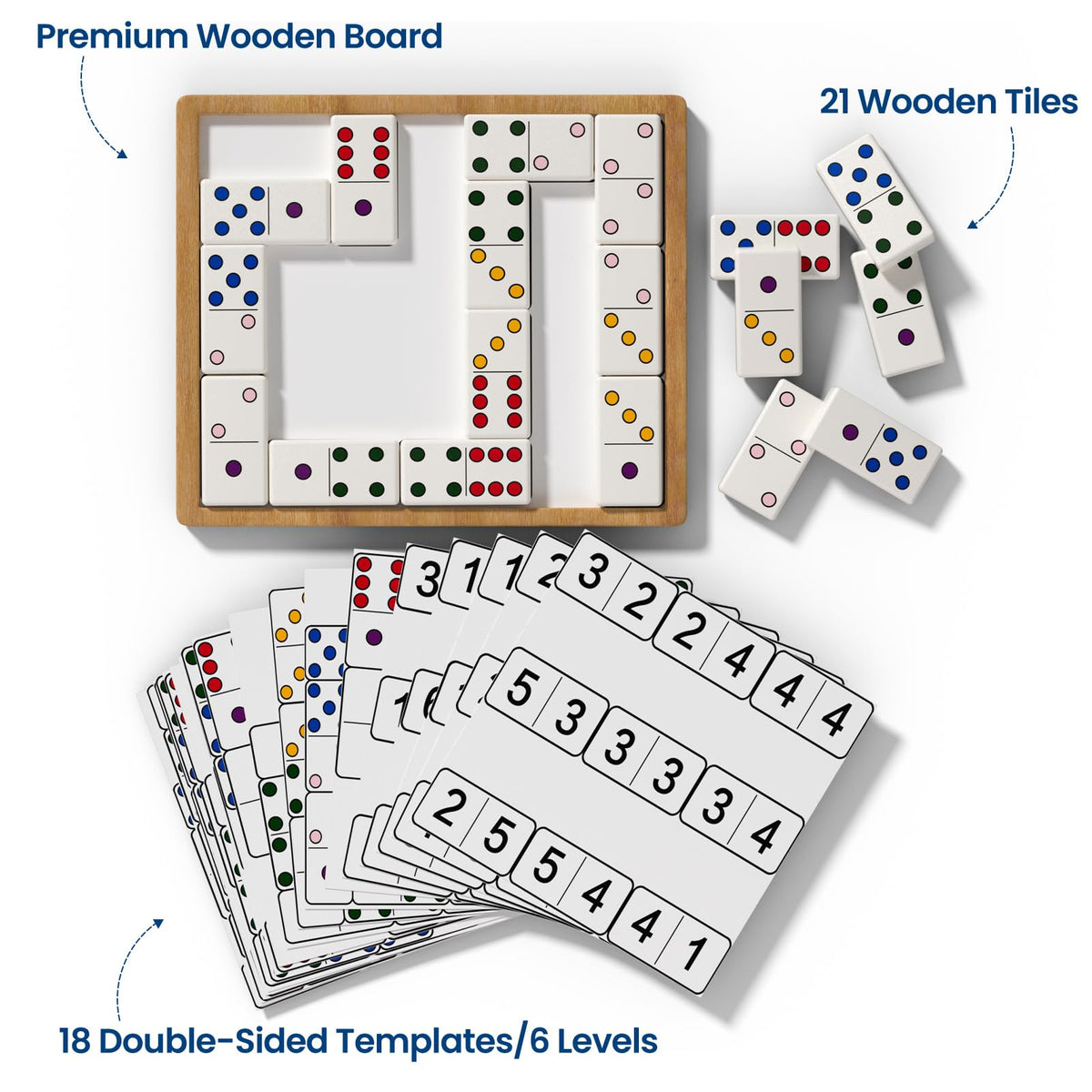 ECROUATY dementia domino difficulty levels for varied abilities