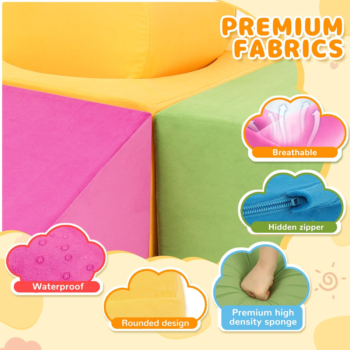 Edbuosy semicircle block stimulates creative builds and spatial exploration.