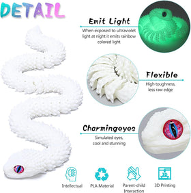 EDGRYJK 3D snake flexible toy ideal for tactile play.