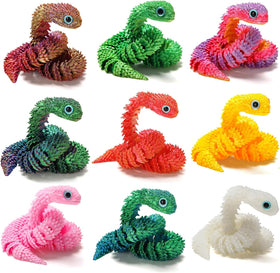EDGRYJK 3D printed snake glows in the dark for magical shelf decor.