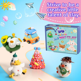 Child crafting with EDIFON air dry clay