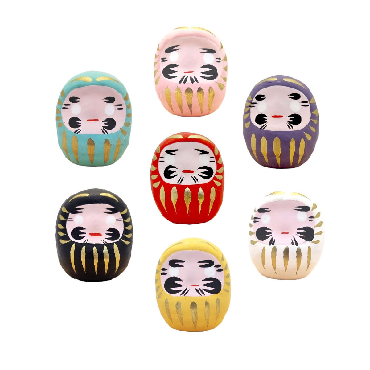 EDOYA Green Daruma for health and vitality in your space.