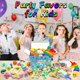 edportshouse-colorful-toy-bundle with 43 kinds of sensory toys to engage curious kids.