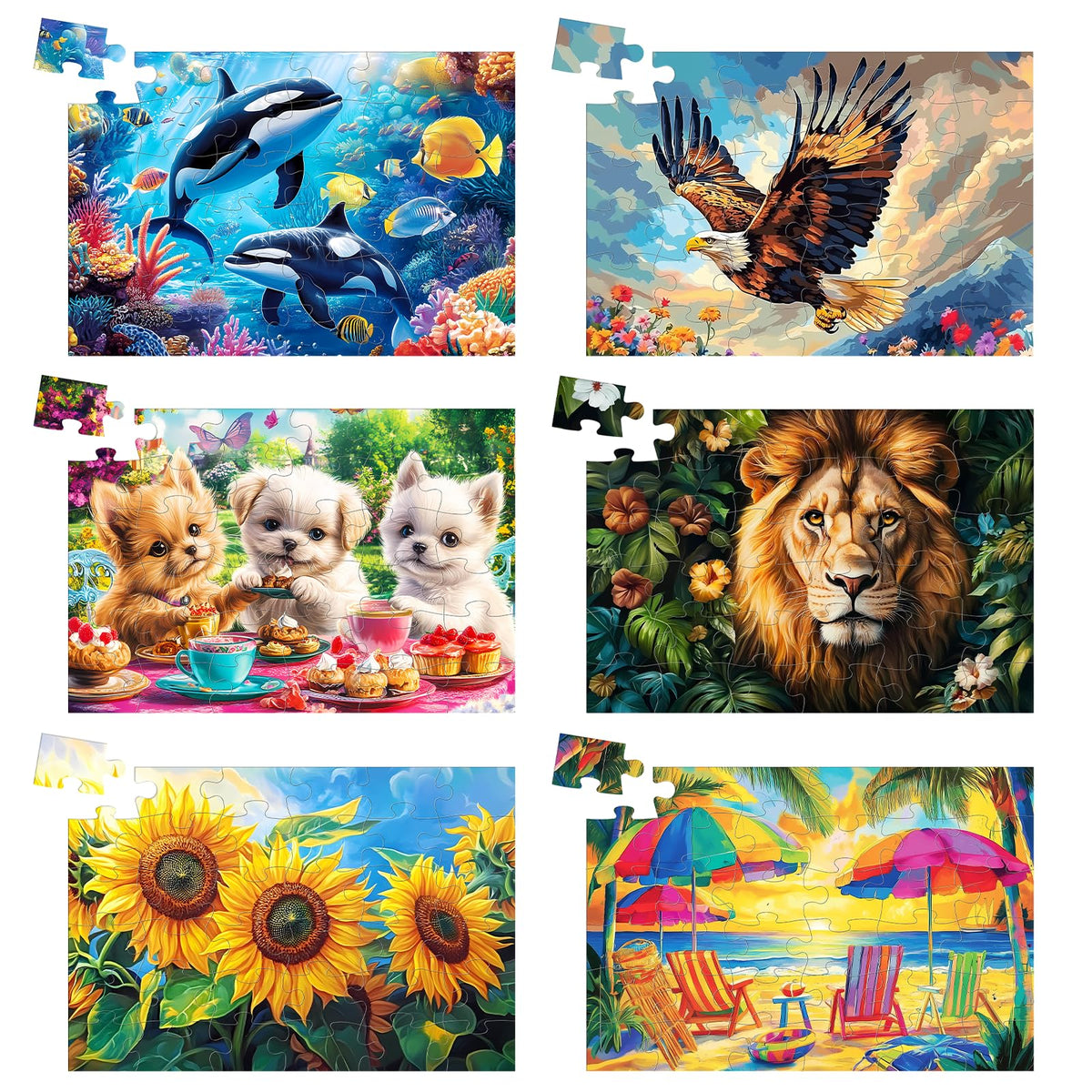 Edsjegn theme 1 large-piece puzzle for seniors aids easy handling and cognitive engagement