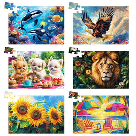 Edsjegn theme 1 large-piece puzzle for seniors aids easy handling and cognitive engagement