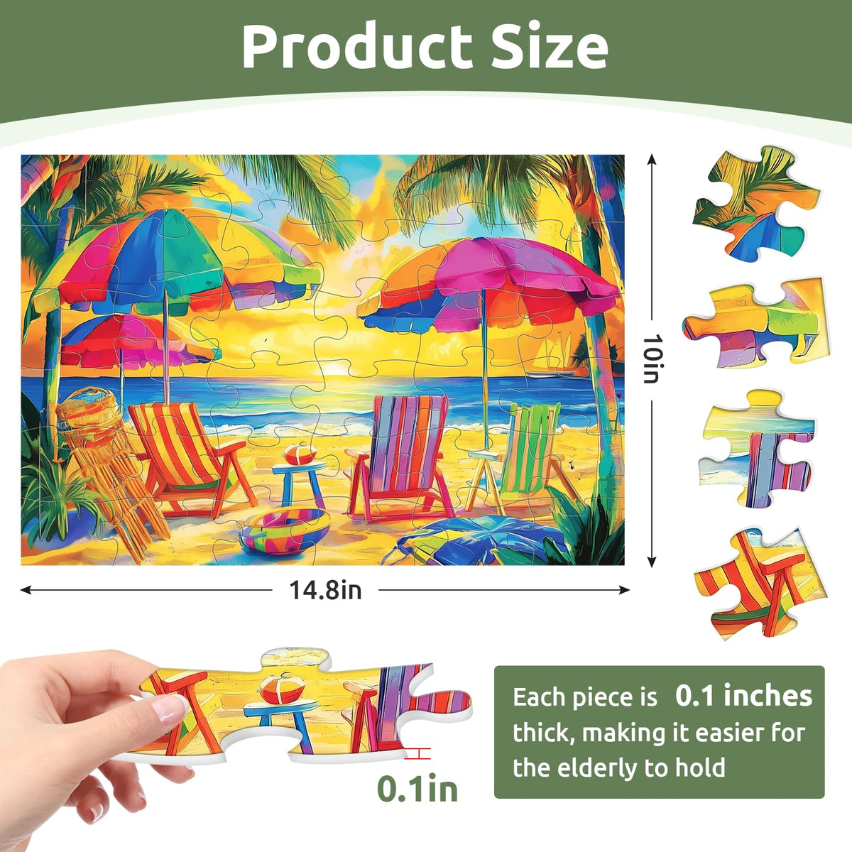 Edsjegn theme 6 large-piece puzzles offer multisensory, enjoyable activity