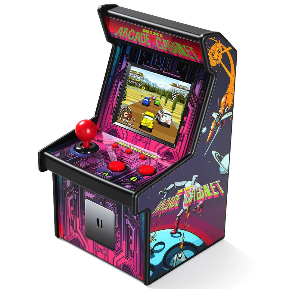 Eduboy 16 Bit Mini Arcade Handheld with 2.5-inch screen for portable retro play.